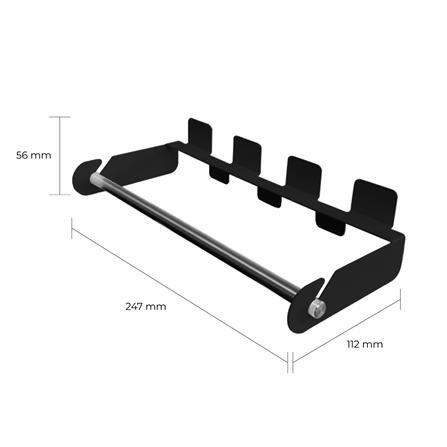 ที่ใส่ทิชชู่ SPACEMAKER 24.7X11.2X5.6 ซม. สีดำ_3