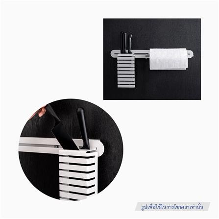 กล่องเหล็กใส่มีด SPACEMAKER 10.7X5.8X23.5 ซม. สีดำ_3