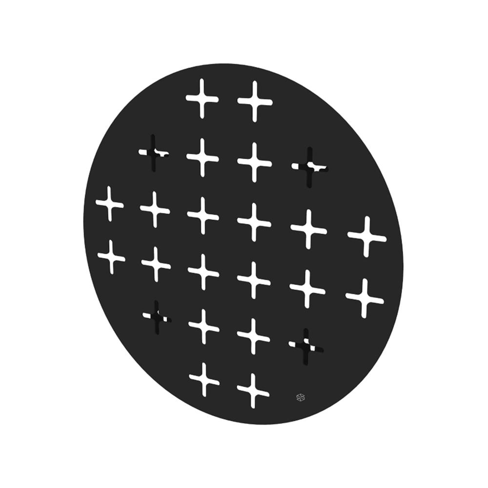 แผ่นเหล็กติดผนัง SPACEMAKER 40.5X2.2X40.5 ซม. สีดำ