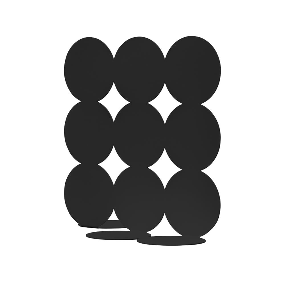 ที่กั้นหนังสือเหล็ก SPACEMAKER A1-008-B 19X12.6X19 ซม. สีดำ