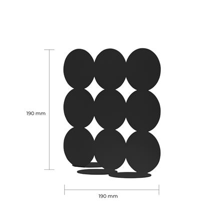 ที่กั้นหนังสือเหล็ก SPACEMAKER A1-008-B 19X12.6X19 ซม. สีดำ_2