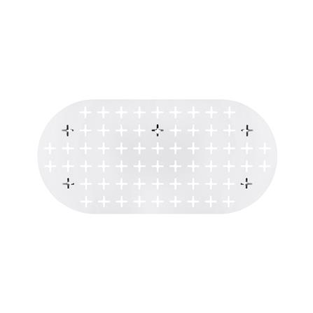 แผ่นเหล็กติดผนัง SPACEMAKER 84.6X2.2X40.5 ซม. สีขาว_1