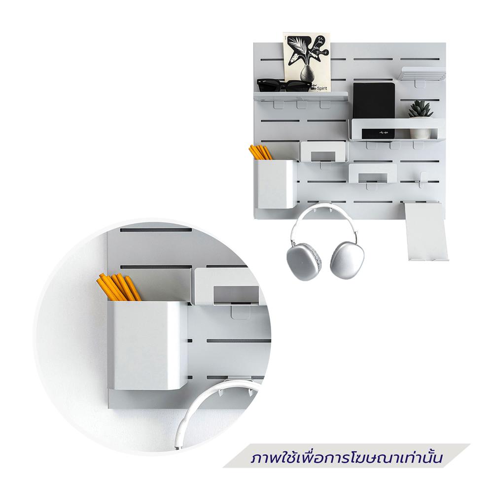 กล่องเหล็กใส่ของ SPACEMAKER 9.9X9X14.2 ซม. สีขาว