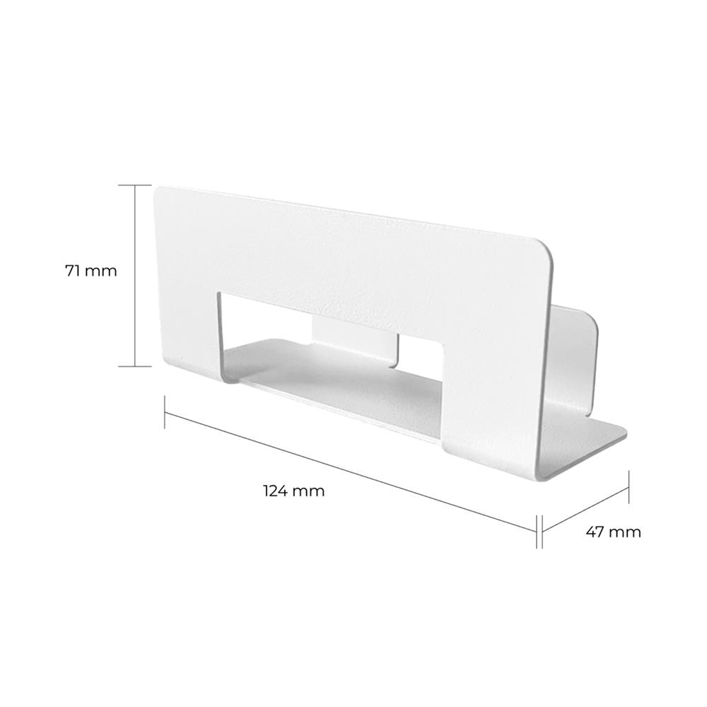 แผ่นชั้นวางหนังสือ SPACEMAKER 12.4X4.7X7.1 ซม. สีขาว