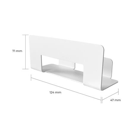 แผ่นชั้นวางหนังสือ SPACEMAKER 12.4X4.7X7.1 ซม. สีขาว_3