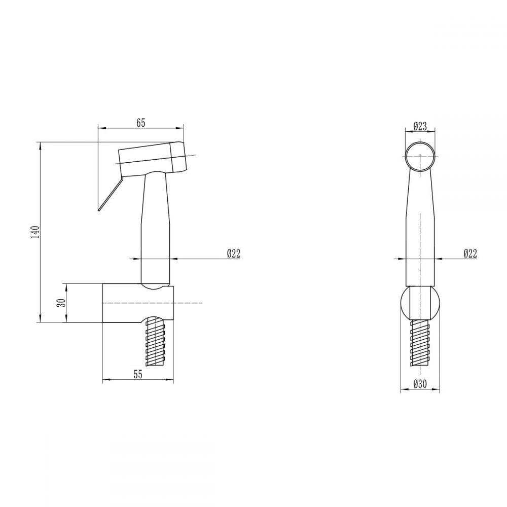 สายฉีดชำระครบชุด RASLAND RA H831-H9999