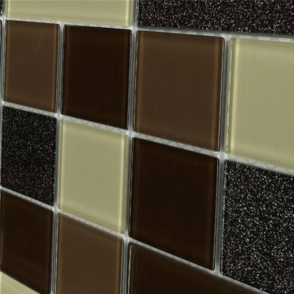 โมเสคแก้ว 30x30 ซม. DURAGRES คูบี้ บราว์น