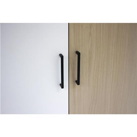 ตู้เสื้อผ้า 2 บานเปิด FURDINI PROGRET 120 ซม. สีโอ๊ค/ขาว_3