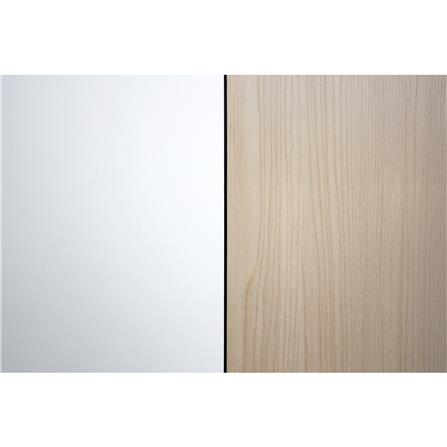 ตู้เสื้อผ้า 2 บานเปิด FURDINI PROGRET 120 ซม. สีโอ๊ค/ขาว_4