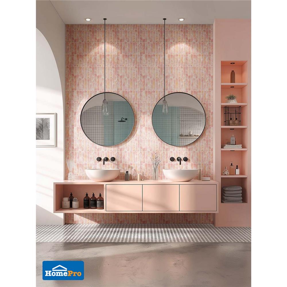 กระเบื้องผนัง 10x16 นิ้ว DURAGRES เซเรน่า พิงค์ A 1 ตร.ม.