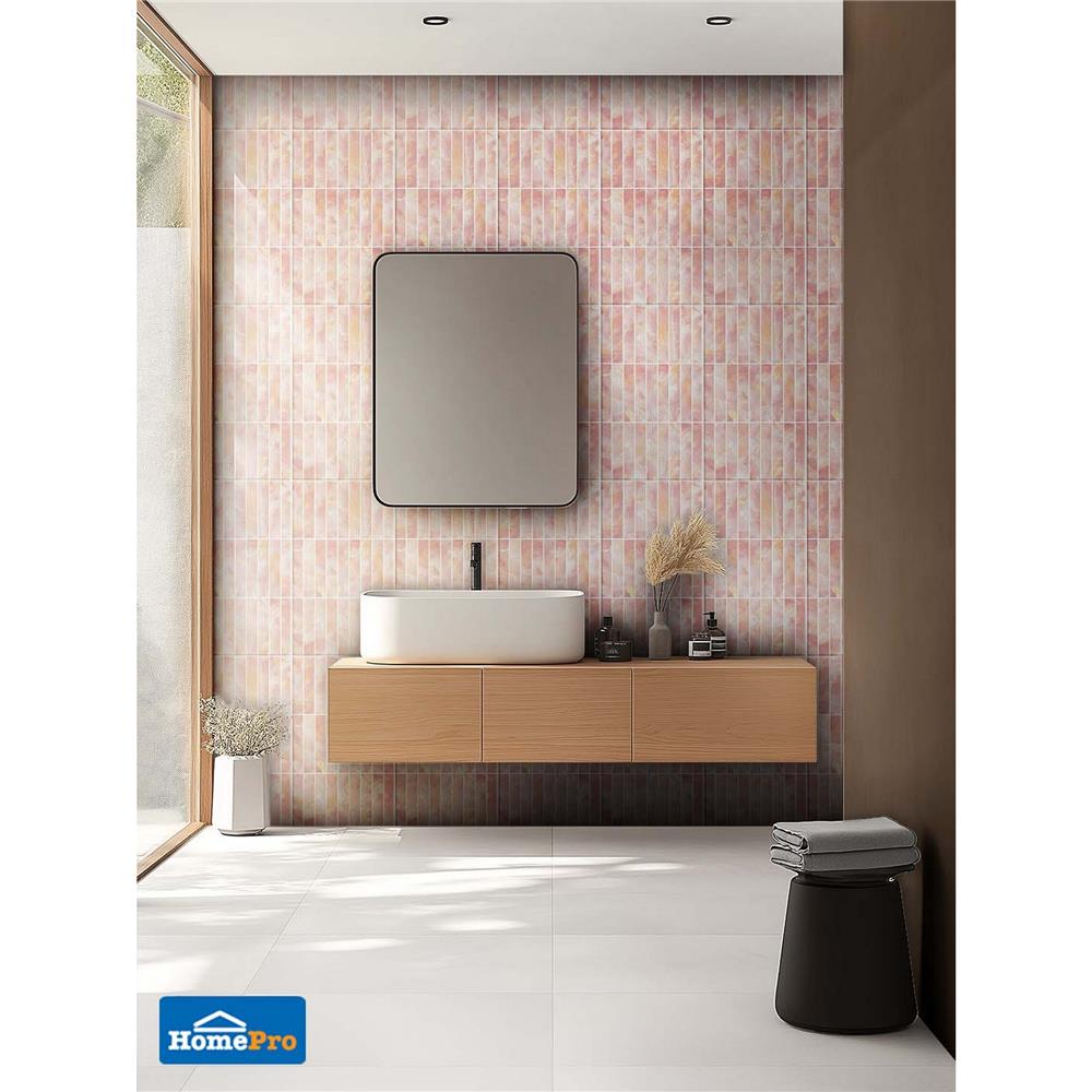 กระเบื้องผนัง 10x16 นิ้ว DURAGRES เซเรน่า พิงค์ A 1 ตร.ม.