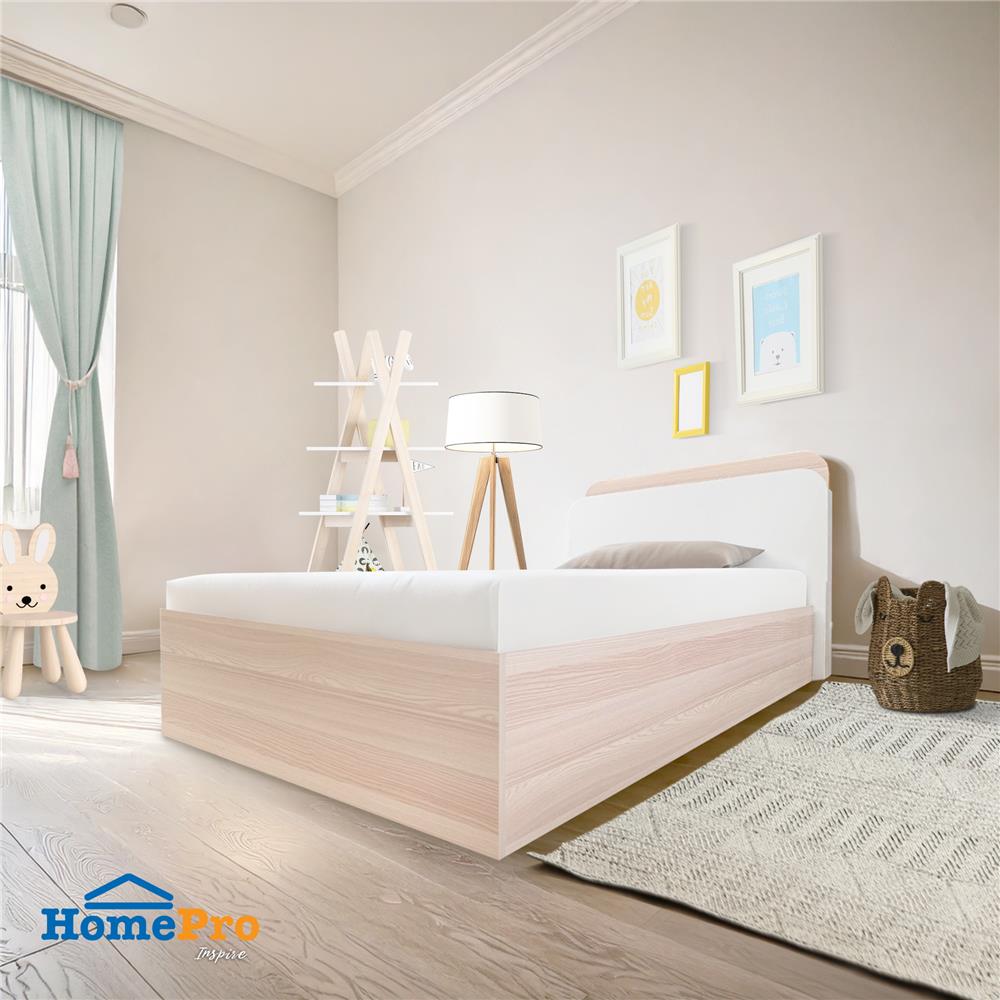 เตียงเด็ก 3.5 ฟุต FURDINI TORI สี PINEOAK/ขาว/เทา