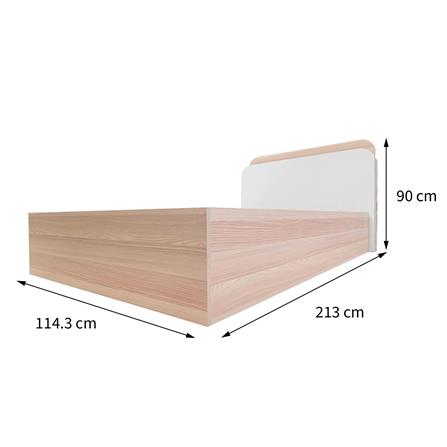 เตียงเด็ก 3.5 ฟุต FURDINI TORI สี PINEOAK/ขาว/เทา_6