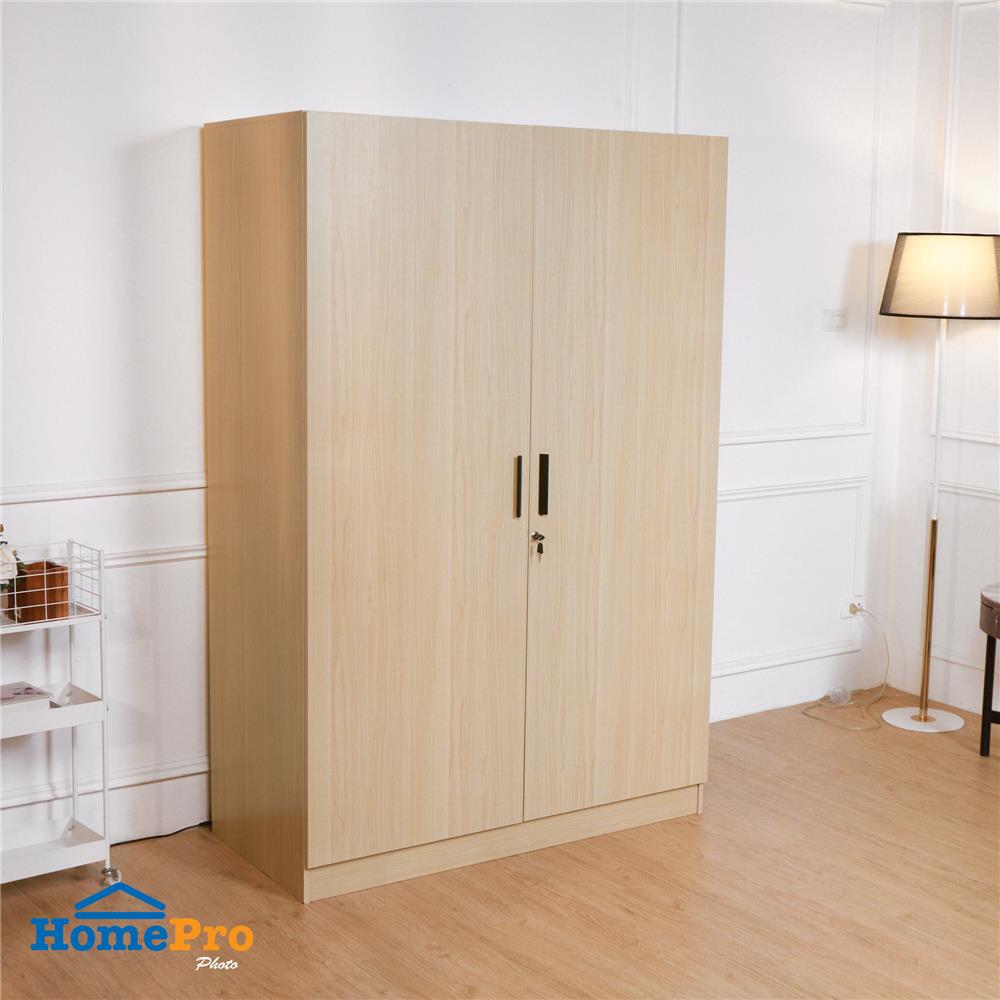 ตู้เสื้อผ้า 2 บานเปิด FURDINI PROGRET 120 ซม. สีโอ๊ค