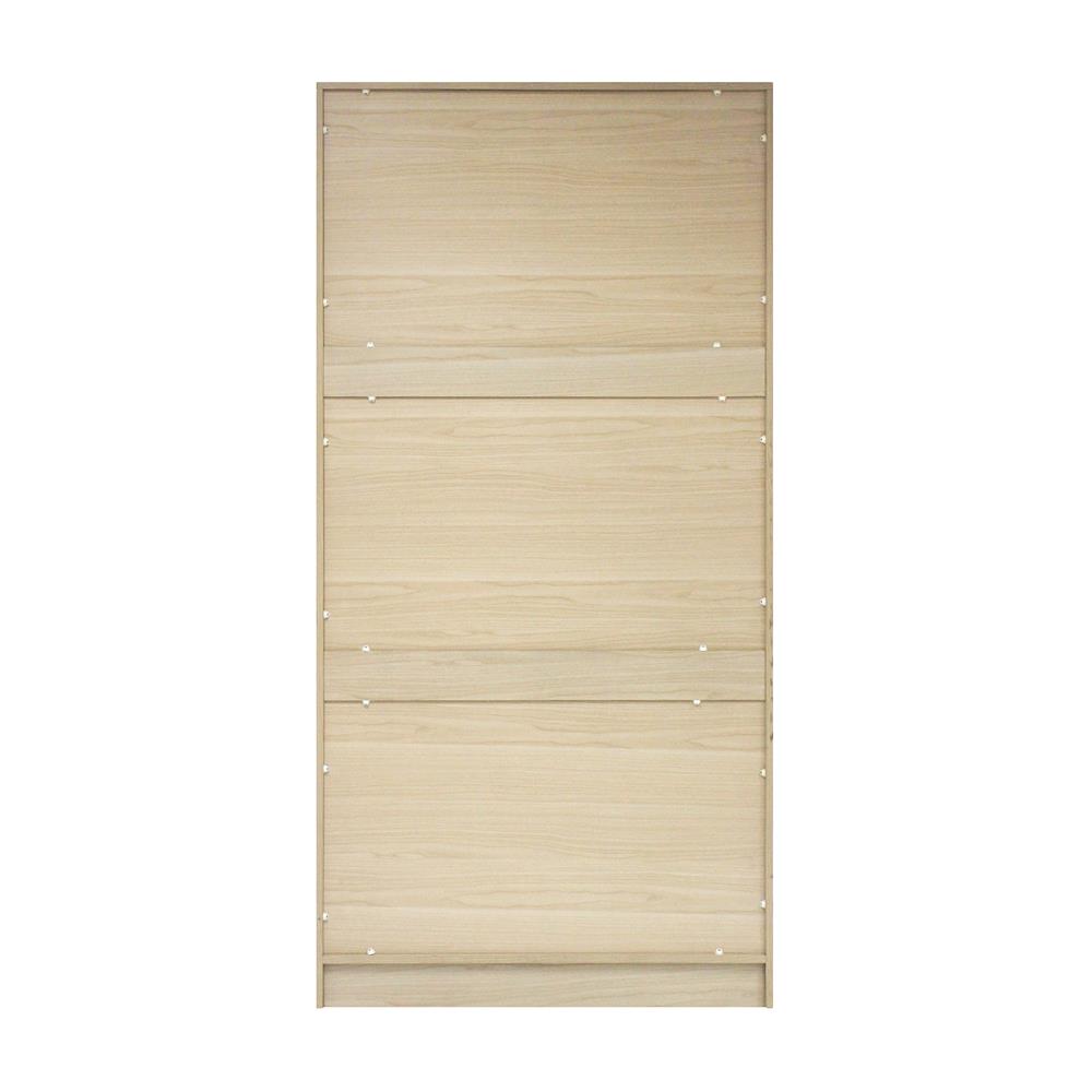 ตู้เสื้อผ้า 2 บานเปิด FURDINI PROGRET 90 ซม. สีโอ๊ค/ขาว