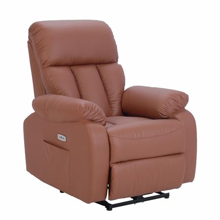เก้าอี้ปรับนอนไฟฟ้า FURDINI FRIENDLY สีน้ำตาลเข้ม_2