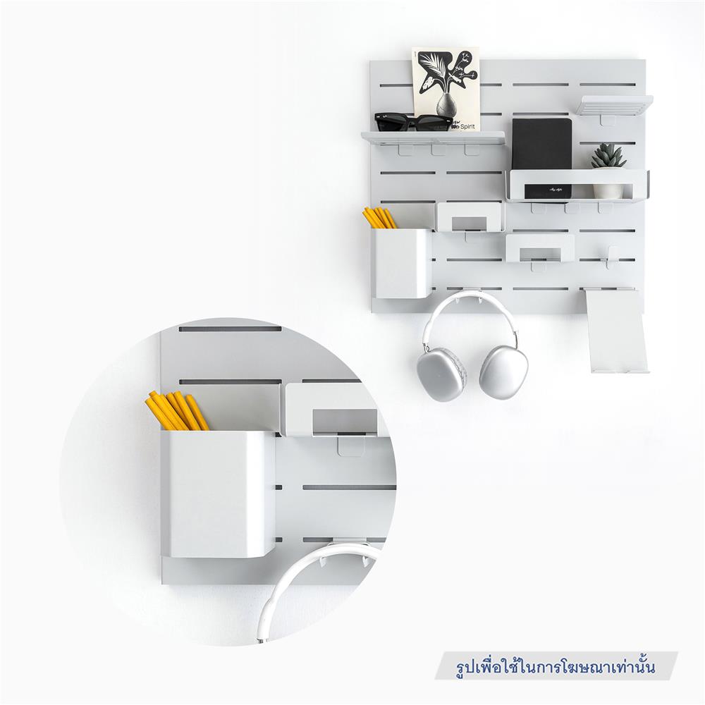 กล่องเหล็กใส่ของ SPACEMAKER 9.9X9X14.2 ซม. สีเทา