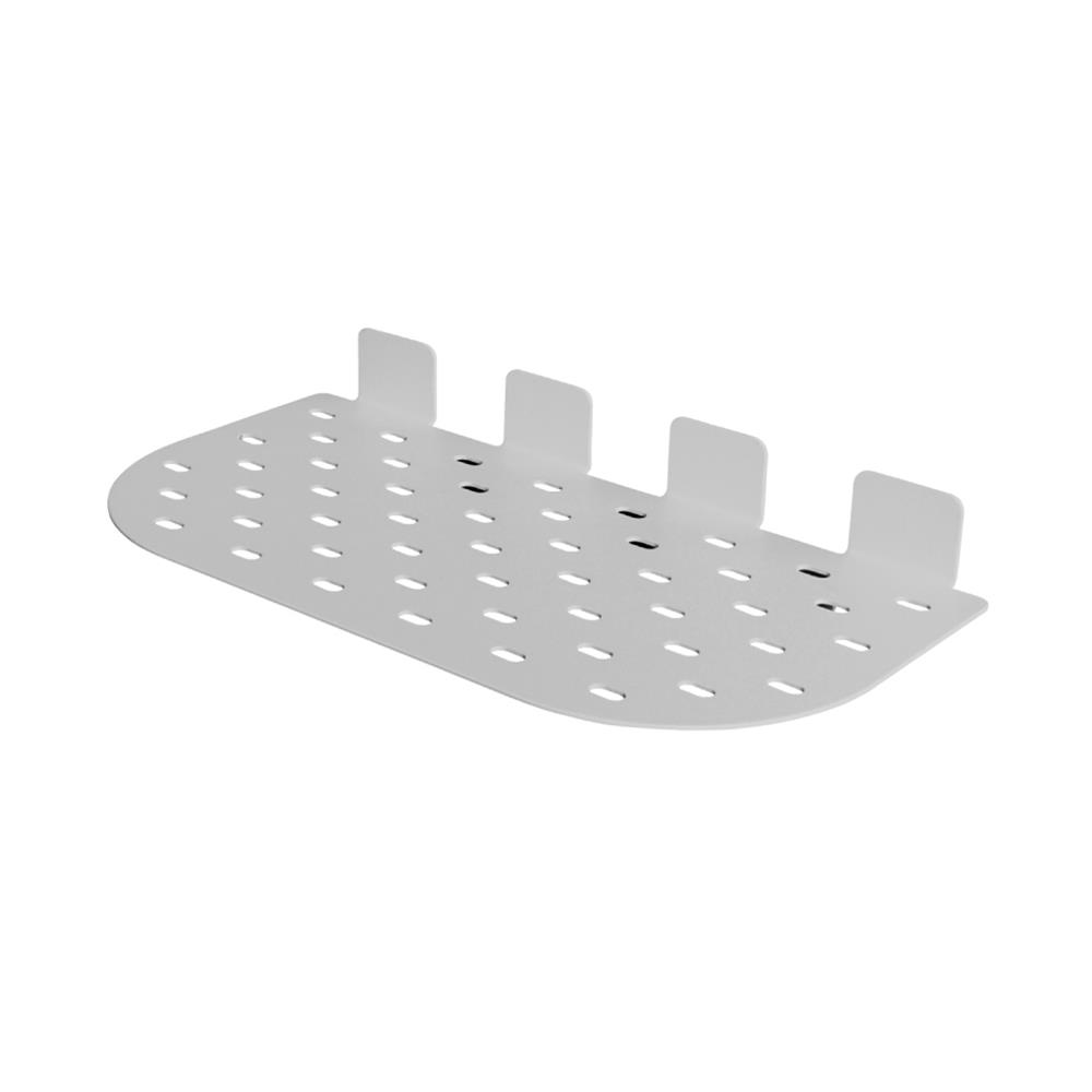 แผ่นชั้นวางของเหล็ก SPACEMAKER 25X12.9X4.6 ซม. สีเทา