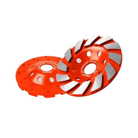 ถ้วยเพชรขัดพื้น ชนิดขัดหยาบ SUMO 180R 4 นิ้ว สีส้ม_0