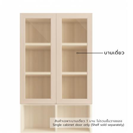 บานเดี่ยว FURDINI KEEPER 39.7X94.8 ซม. สี PINE OAK/กระจกใส_0