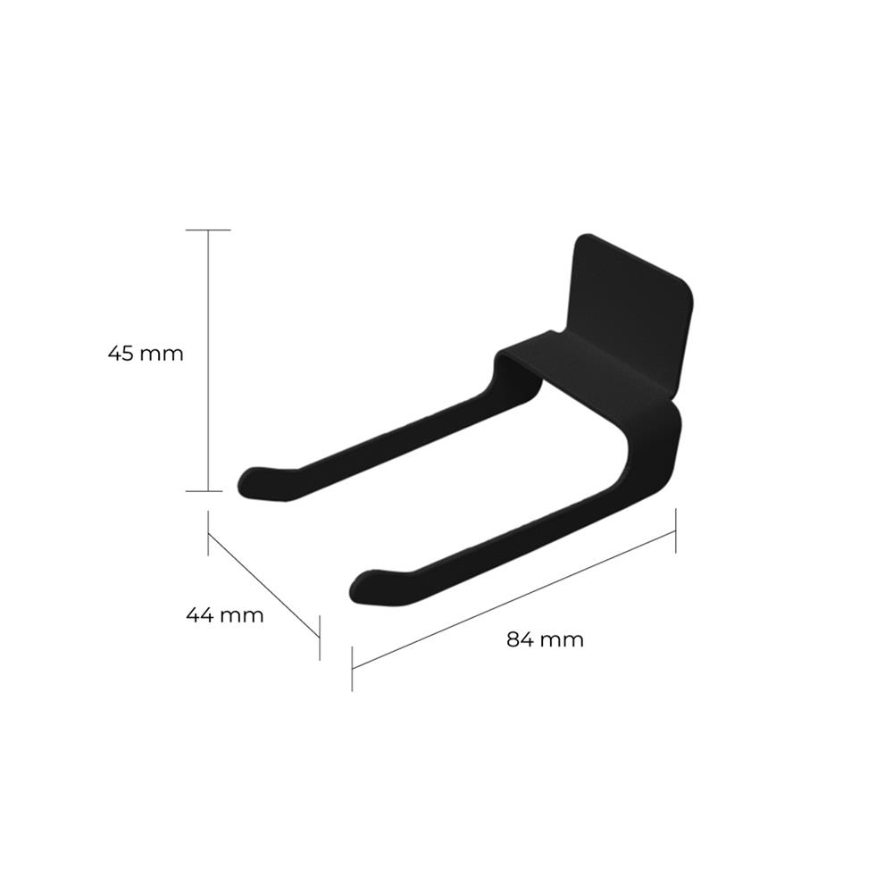 ที่แขวนของเหล็ก SPACEMAKER 4.4X8.4X4.5 ซม. สีดำ