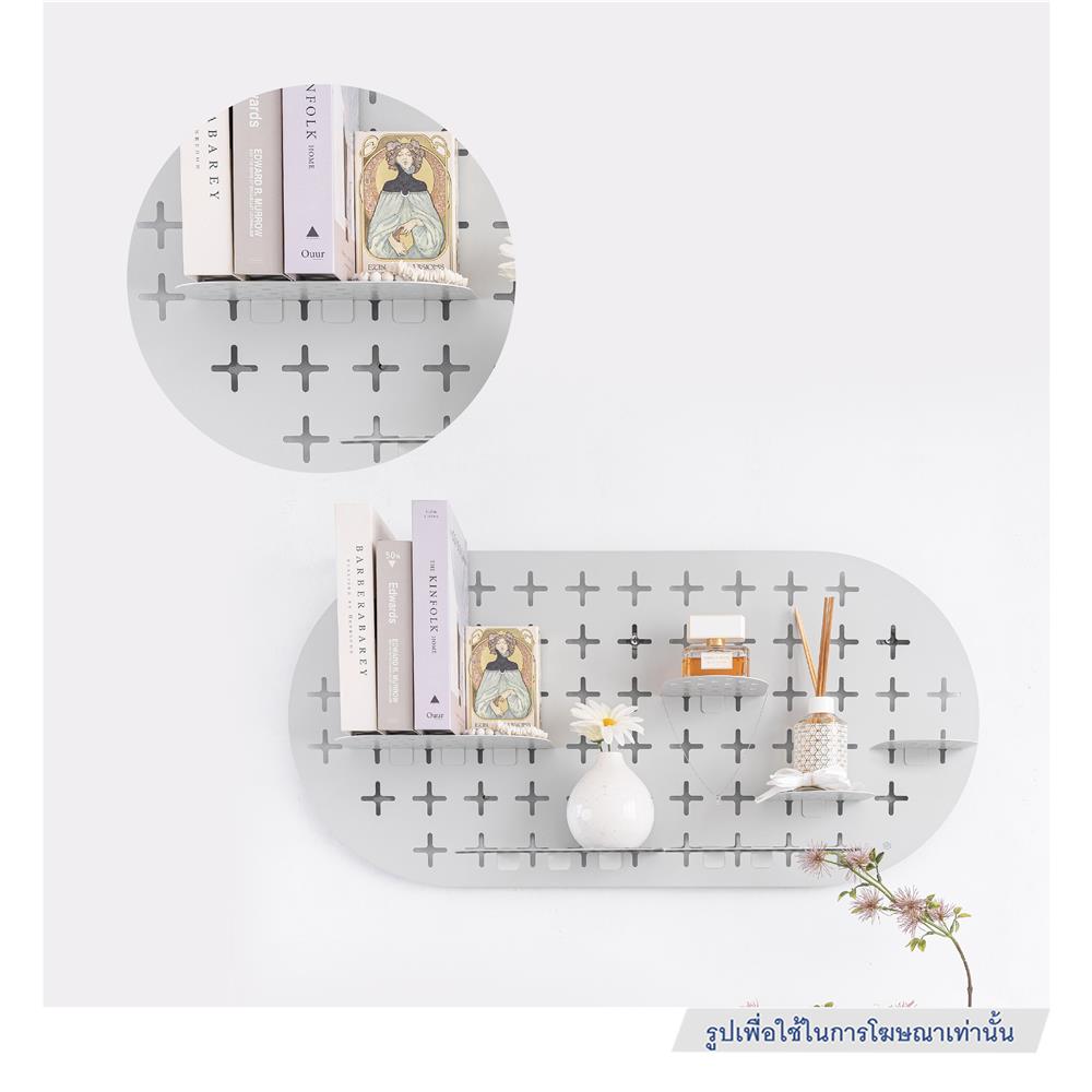 แผ่นชั้นวางของเหล็ก SPACEMAKER 25X12.9X4.6 ซม. สีดำ