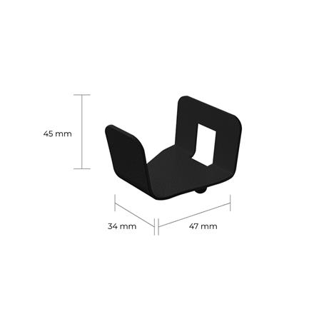 ที่แขวนของเหล็ก SPACEMAKER 3.4X4.7X4.5 ซม. สีดำ_3