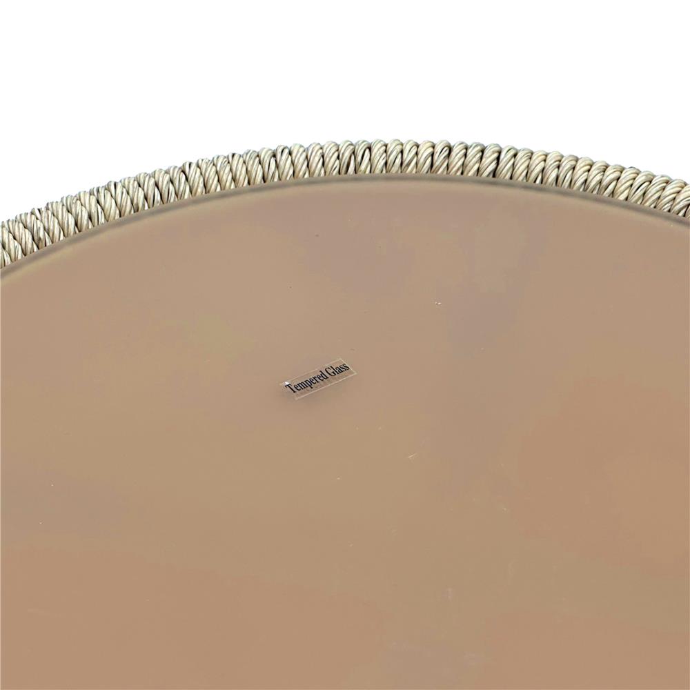 โต๊ะข้างหวายเทียม BENETTA NATURAL สีน้ำตาล