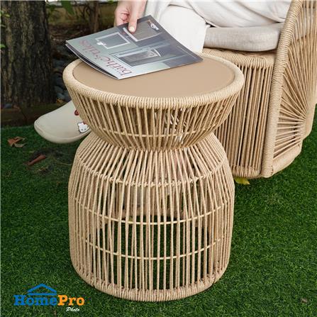 โต๊ะข้างหวายเทียม BENETTA NATURAL สีน้ำตาล_6