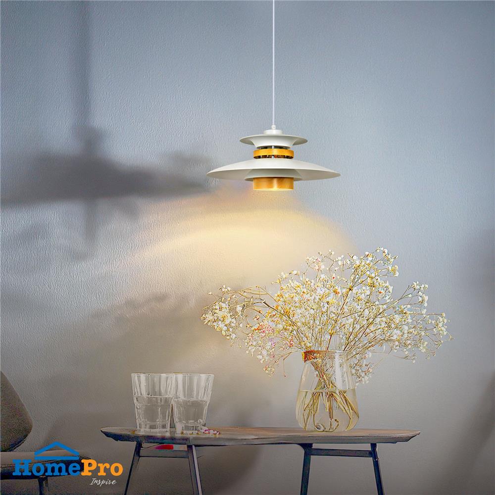 ไฟช่อ CARINI P249221-S สีขาว/น้ำตาล 1 หัว