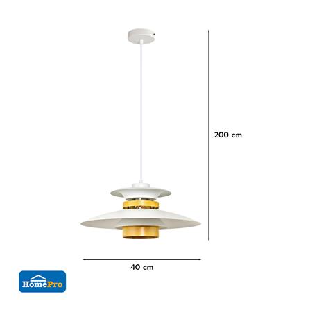 ไฟช่อ CARINI P249221-S สีขาว/น้ำตาล 1 หัว_4