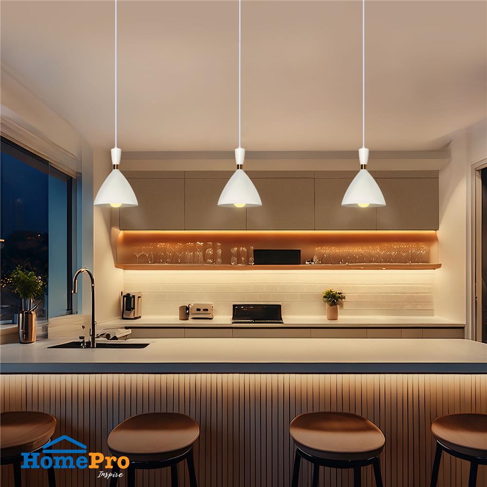 ไฟช่อ CARINI P249271WH  สีขาว/ทอง 1 หัว