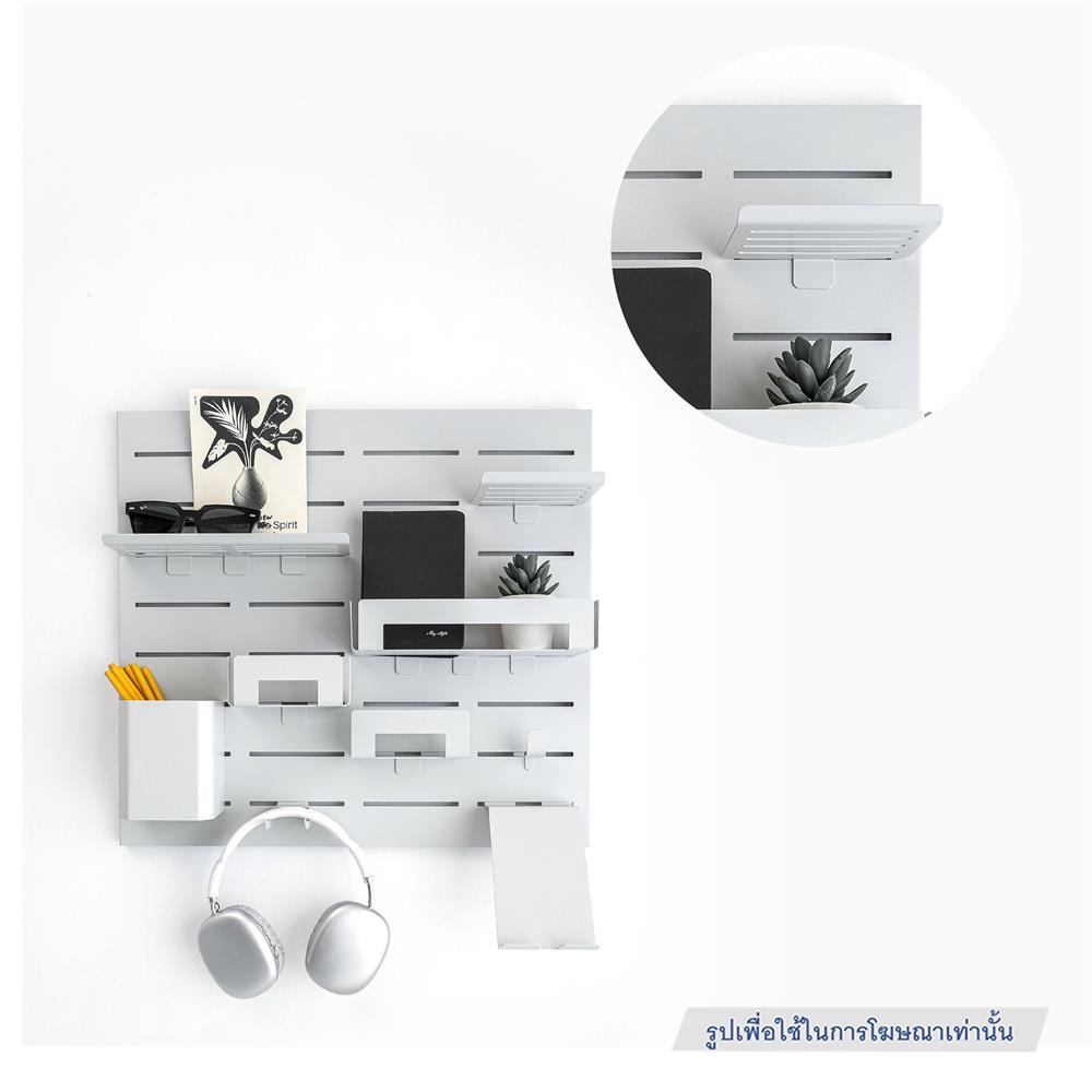 แผ่นชั้นวางของเหล็ก SPACEMAKER 12.4X9X4.6 ซม. สีดำ