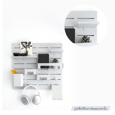 แผ่นชั้นวางของเหล็ก SPACEMAKER 12.4X9X4.6 ซม. สีดำ_2