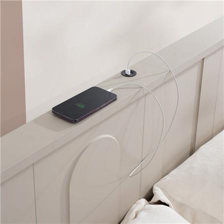 เตียง 6 ฟุต SB FURNITURE LAVIQUE 19225516 สีครีม_2