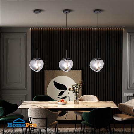 ไฟช่อ CARINI MS24311S สีเงิน/ดำ 1 หัว_2