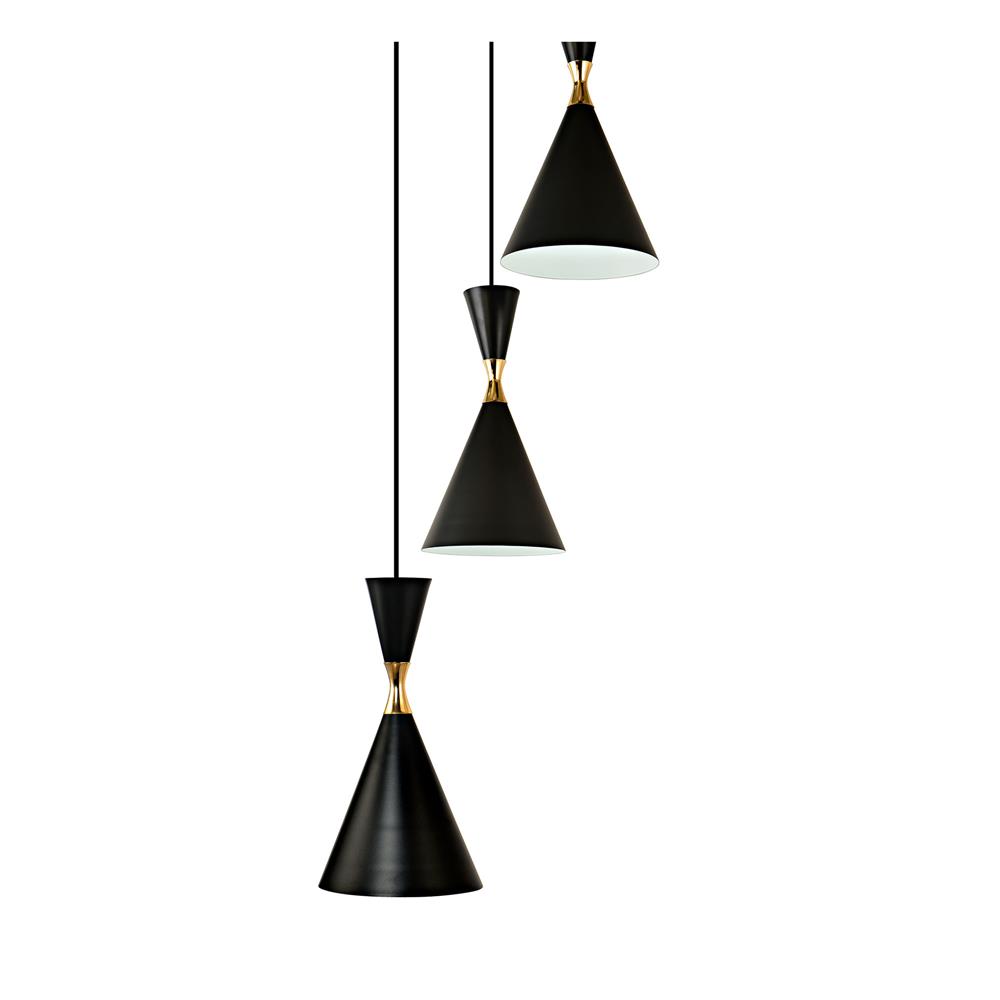 ไฟช่อ CARINI P249270-3B สีดำ/ทอง/ขาว 3 หัว