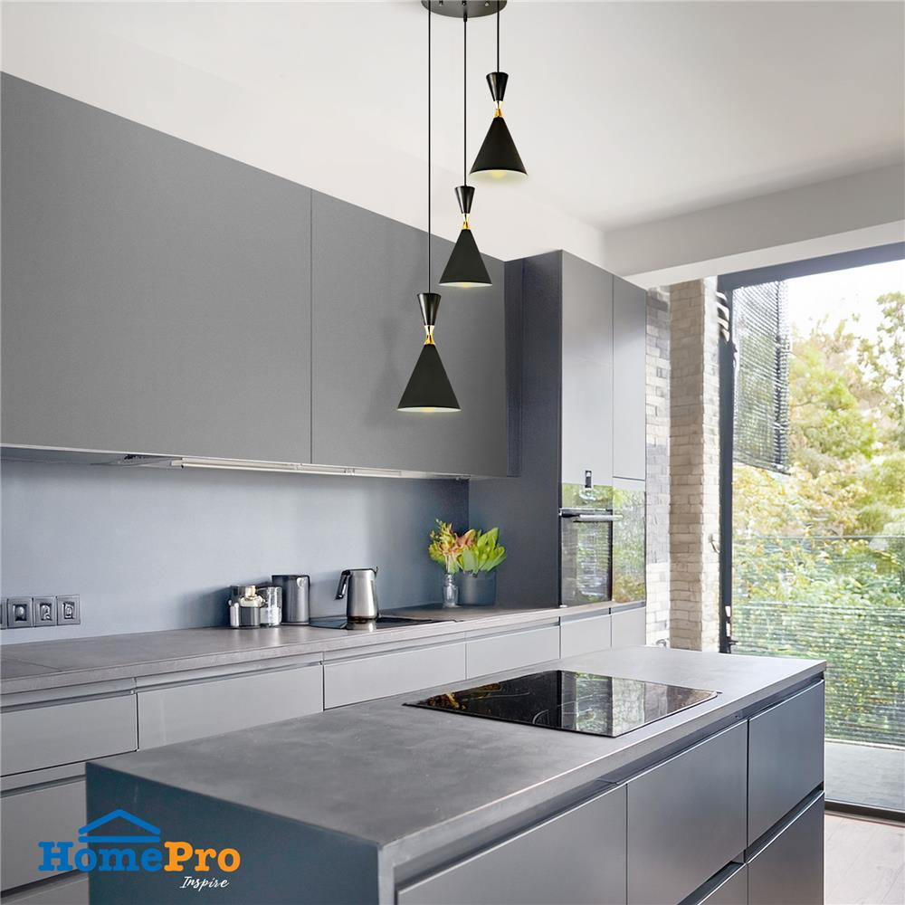 ไฟช่อ CARINI P249270-3B สีดำ/ทอง/ขาว 3 หัว