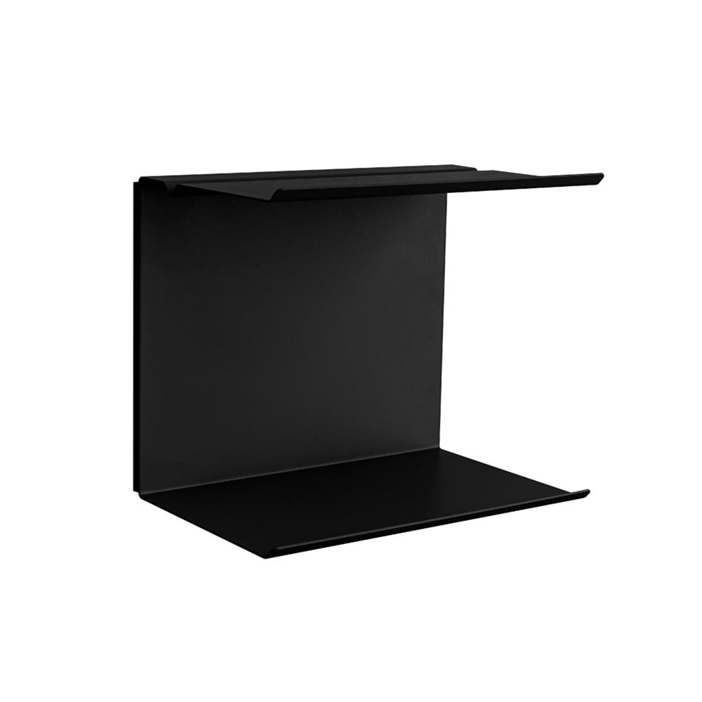 แผ่นชั้นวางของติดผนัง SPACEMAKER A1-001 30.3X20.4X25.3 ซม. สีดำ