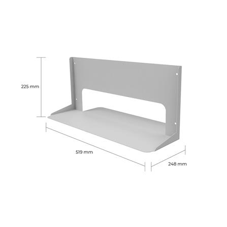 ขาตั้งบอร์ดเหล็ก SPACEMAKER 51.9X24.8X22.5 ซม. สีเทา_3