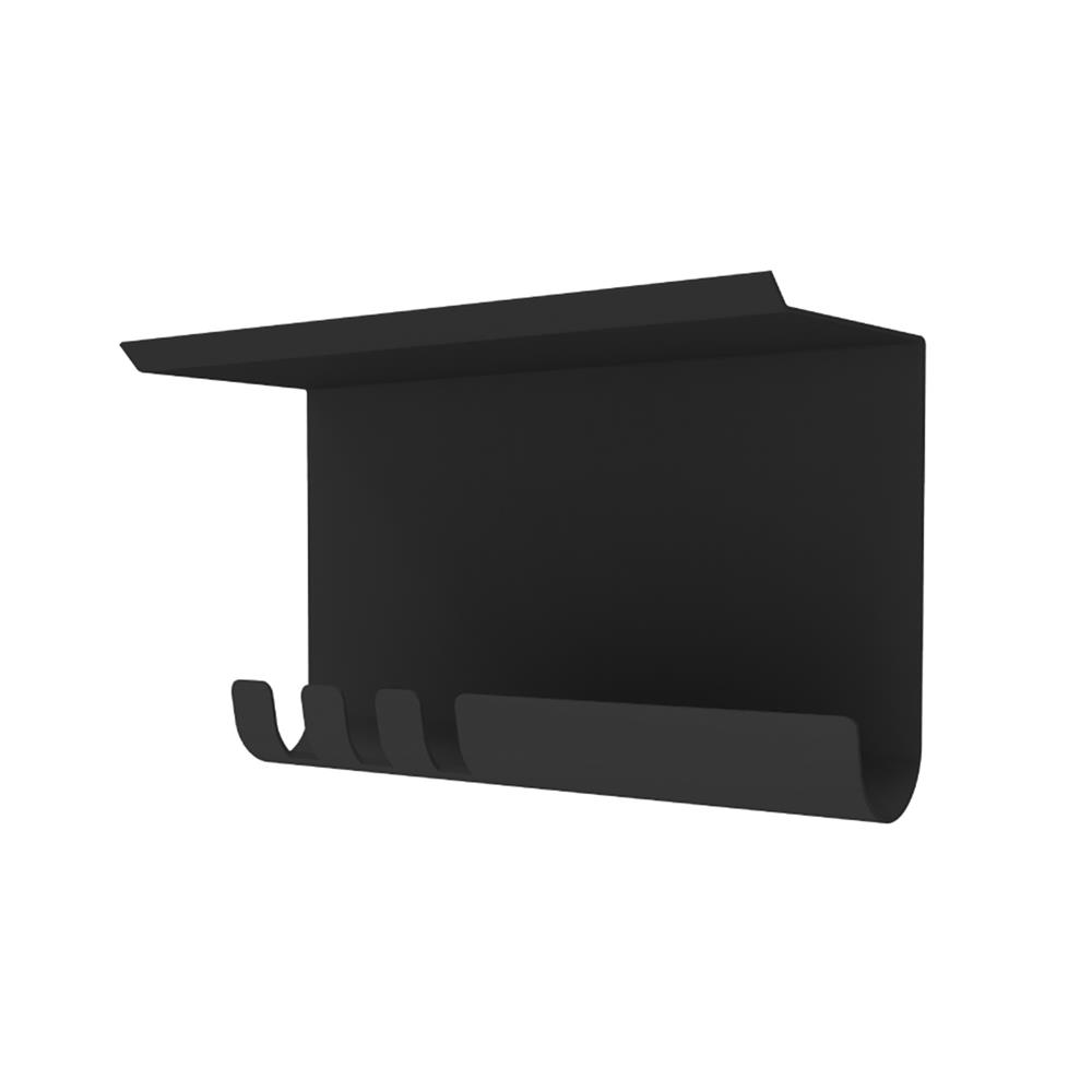 ที่แขวนของติดผนัง SPACEMAKER A1-005-ND ขนาดกลาง สีดำ