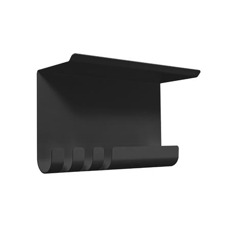 ที่แขวนของติดผนัง SPACEMAKER A1-005-ND ขนาดกลาง สีดำ_2