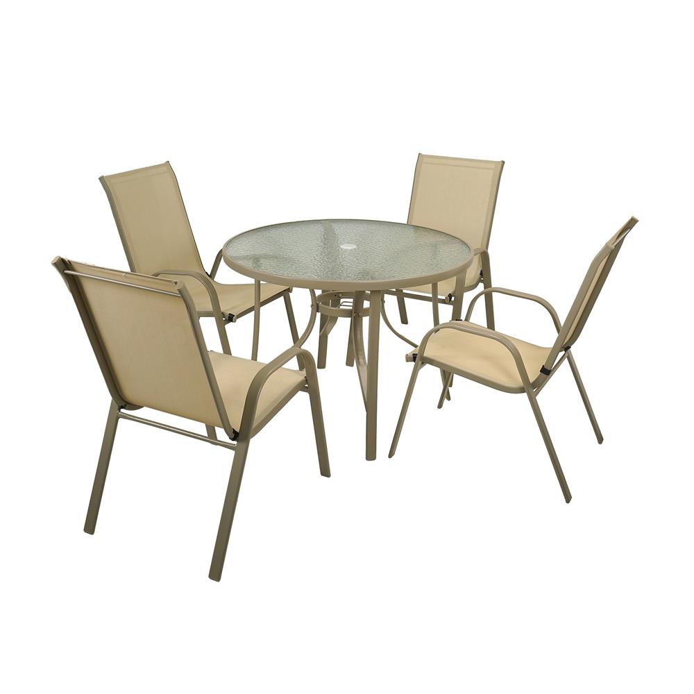 ชุดสนาม 4 ที่นั่ง SPRING VARINA สี TAUPE_0