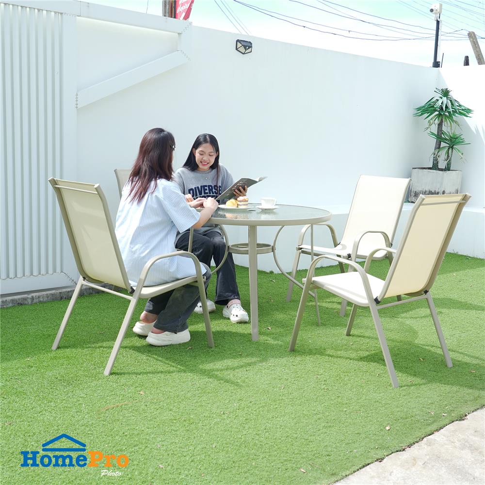 ชุดสนาม 4 ที่นั่ง SPRING VARINA สี TAUPE