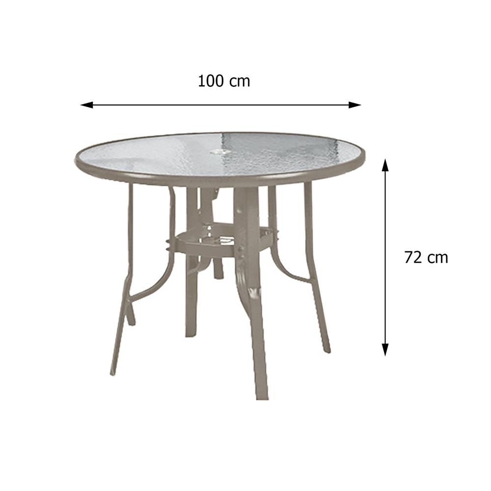 ชุดสนาม 4 ที่นั่ง SPRING VARINA สี TAUPE