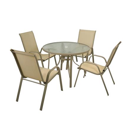 ชุดสนาม 4 ที่นั่ง SPRING VARINA สี TAUPE_1