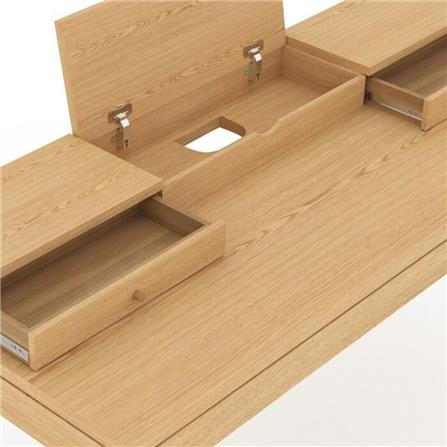 โต๊ะเครื่องแป้ง SB FURNITURE HAGI 19217665 151 ซม. สีน้ำตาล_4