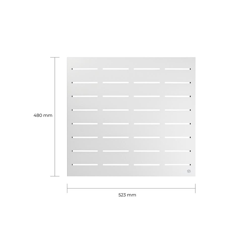 แผงเหล็กติดผนัง SPACEMAKER 52.3x2x48 ซม. สีขาว