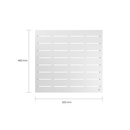 แผงเหล็กติดผนัง SPACEMAKER 52.3x2x48 ซม. สีขาว_3