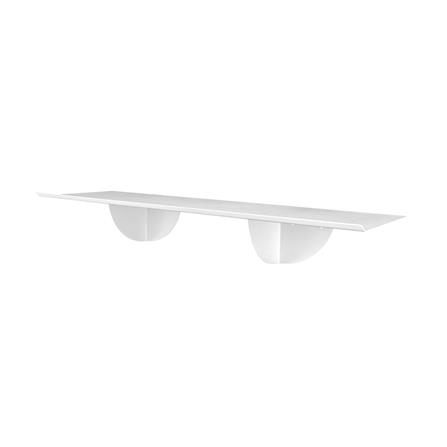 ชั้นวางของเหล็กติดผนัง SPACEMAKER 80X23.5X12.7 ซม. สีขาว_0